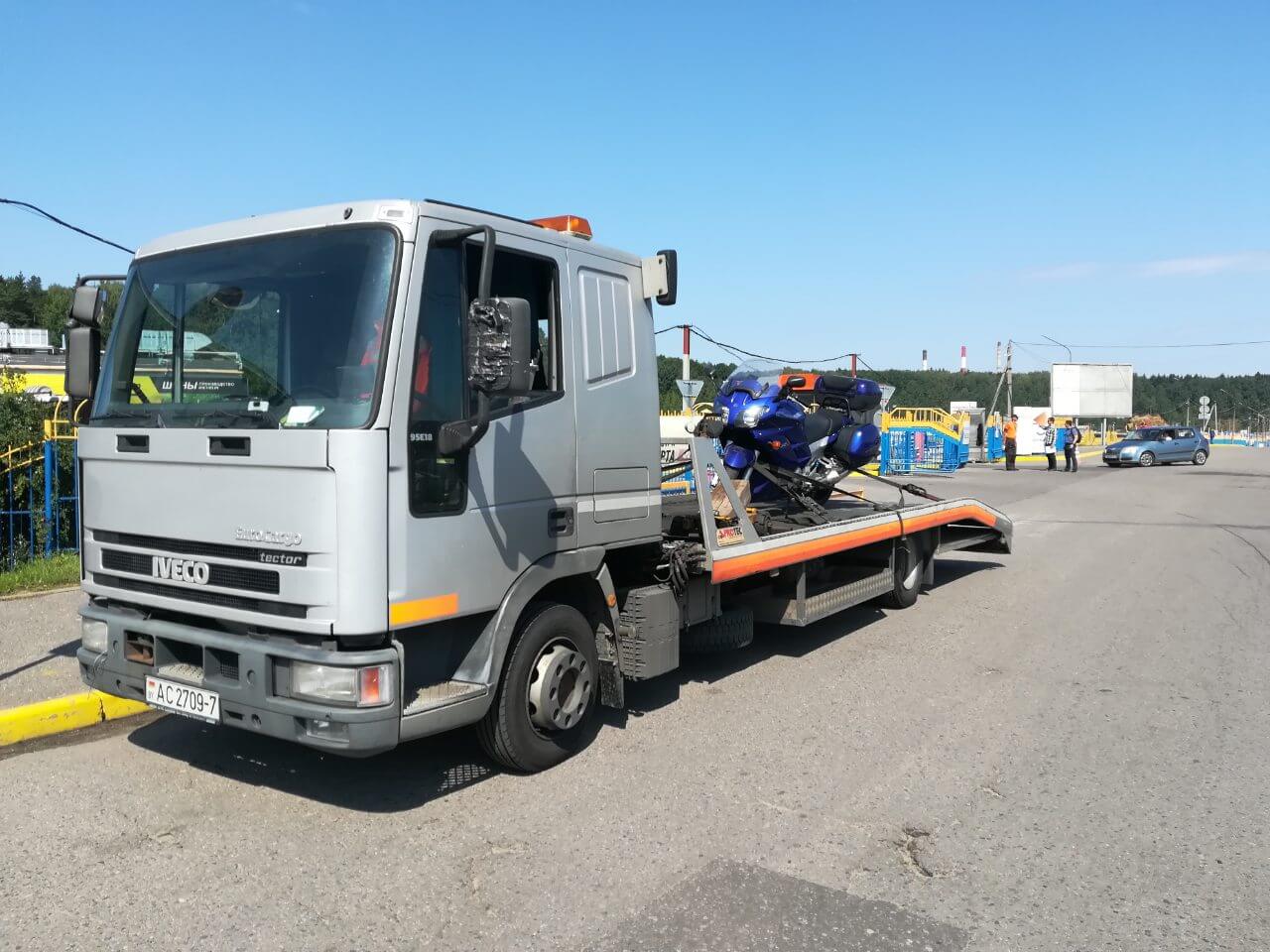 Эвакуация мотоцикла в Минске